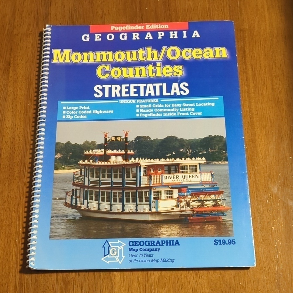 Geographia Monmouth Ocean County New Jersey Atlas 2003
